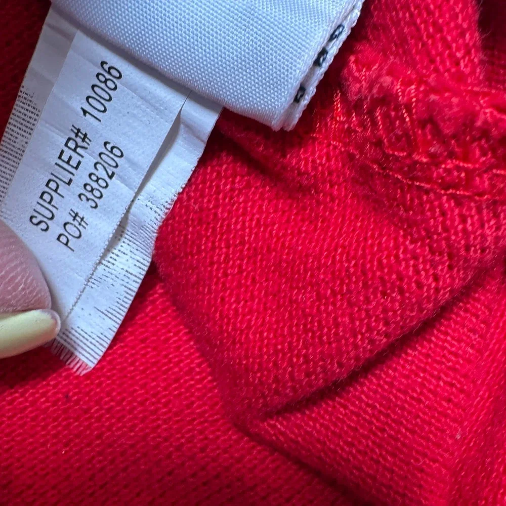 Polo Ralph Lauren Polo Shirt Pique Short‎ Sleeve Custom Fit Red Mens Medium